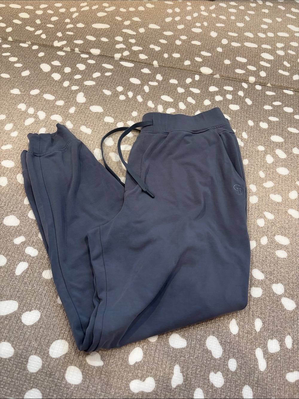 Men’s Cozy earth bamboo jogger. Medium. Blueish grey